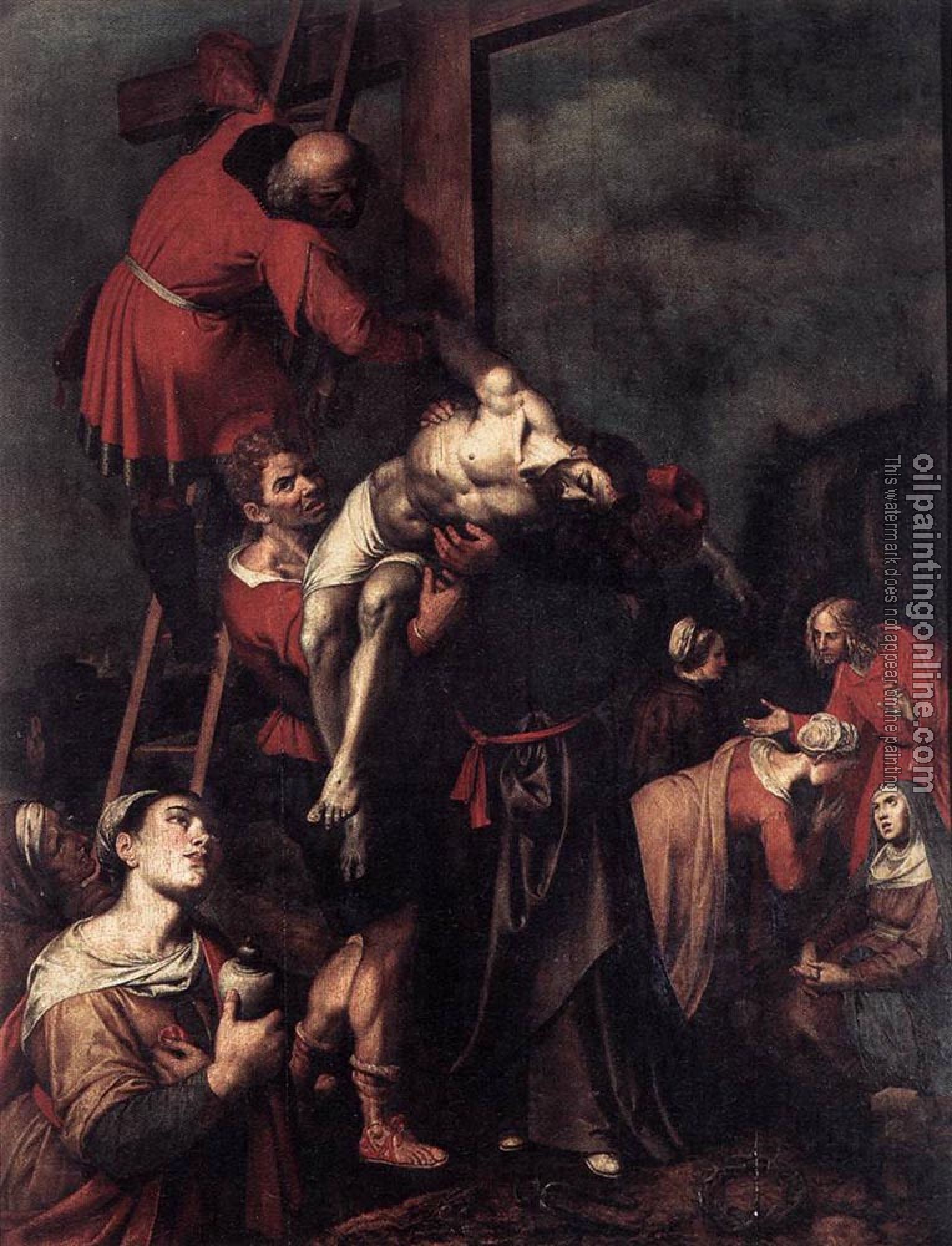 Frans the Younger Francken - Ambrosius Descent From The Cross